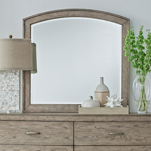 Henry & Mason - Camelot Arched Mirror in Burnished Beige - AFA03833 view 1
