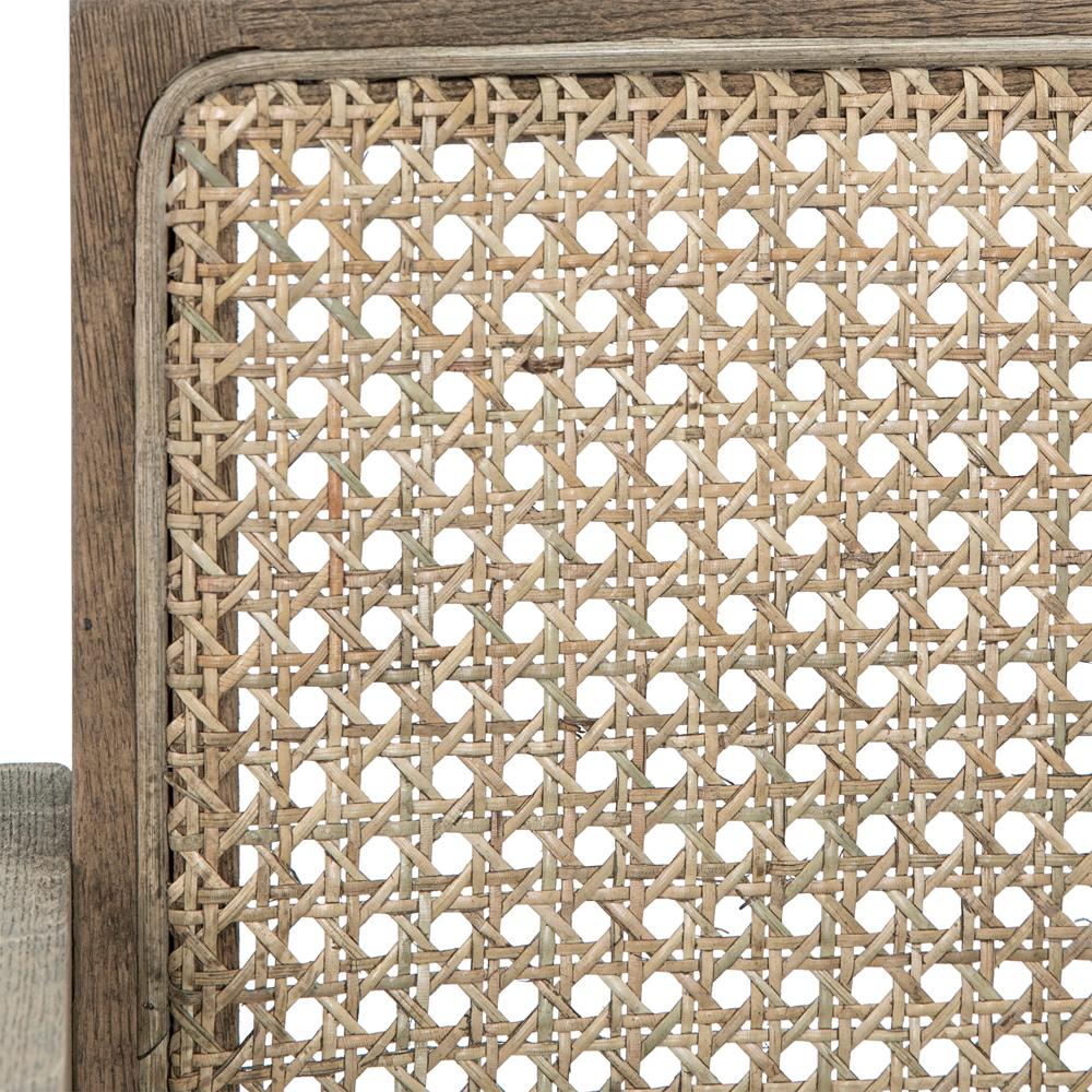 Henry & Mason - Camp Hill Gray Washed Oak and White Linen Dining Chair - DV7339 veiw 2