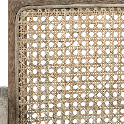 Henry & Mason - Camp Hill Gray Washed Oak and White Linen Dining Chair - DV7339 veiw 2