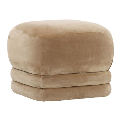 Henry & Mason - Caravi Camel Velvet Upholstered Ottoman - DV7411 veiw 1
