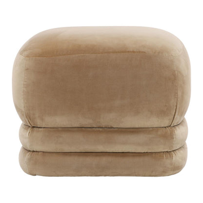Henry & Mason - Caravi Camel Velvet Upholstered Ottoman - DV7411 veiw 2