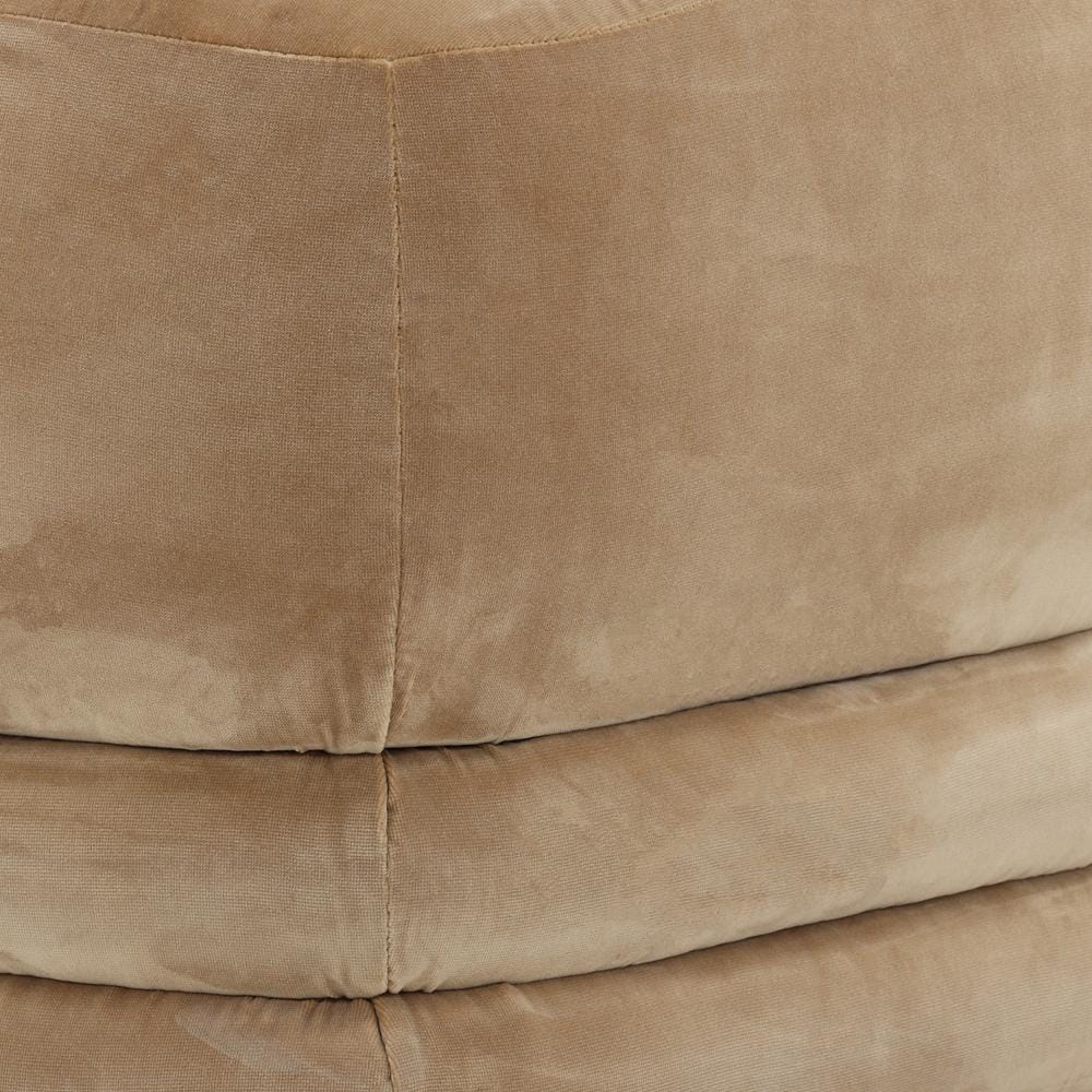 Henry & Mason - Caravi Camel Velvet Upholstered Ottoman - DV7411 veiw 3