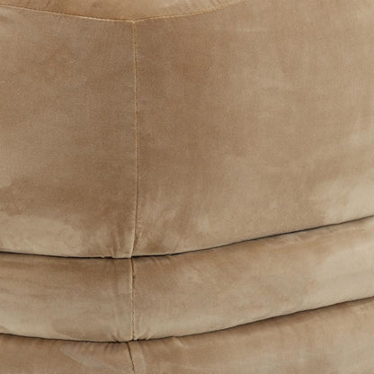 Henry & Mason - Caravi Camel Velvet Upholstered Ottoman - DV7411 veiw 3