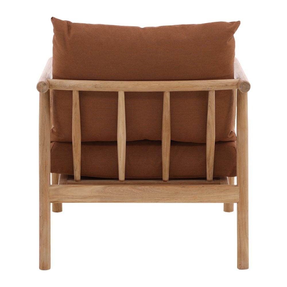 Henry & Mason - Carlotta Teak Outdoor Occasional Chair with Sienna Acrylic Upholstery - DV7241 veiw 4