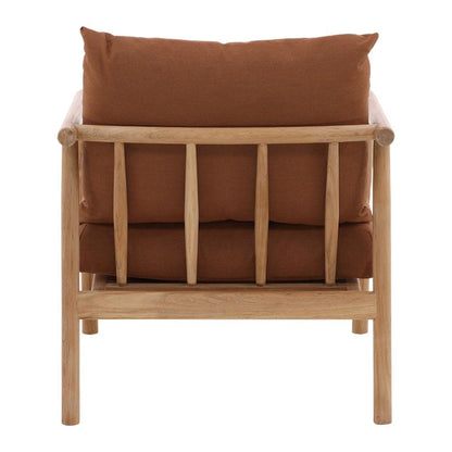 Henry & Mason - Carlotta Teak Outdoor Occasional Chair with Sienna Acrylic Upholstery - DV7241 veiw 4