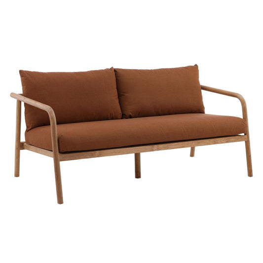 Henry & Mason - Carlotta Teak Outdoor Sofa with Sienna Acrylic Upholstery - DV7242 veiw 1