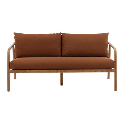 Henry & Mason - Carlotta Teak Outdoor Sofa with Sienna Acrylic Upholstery - DV7242 veiw 2