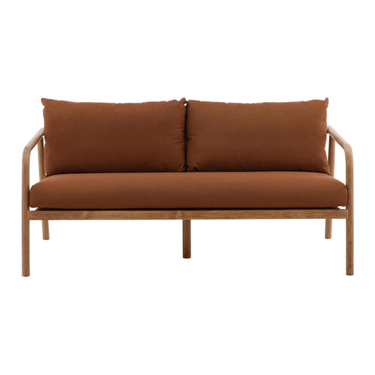 Henry & Mason - Carlotta Teak Outdoor Sofa with Sienna Acrylic Upholstery - DV7242 veiw 2