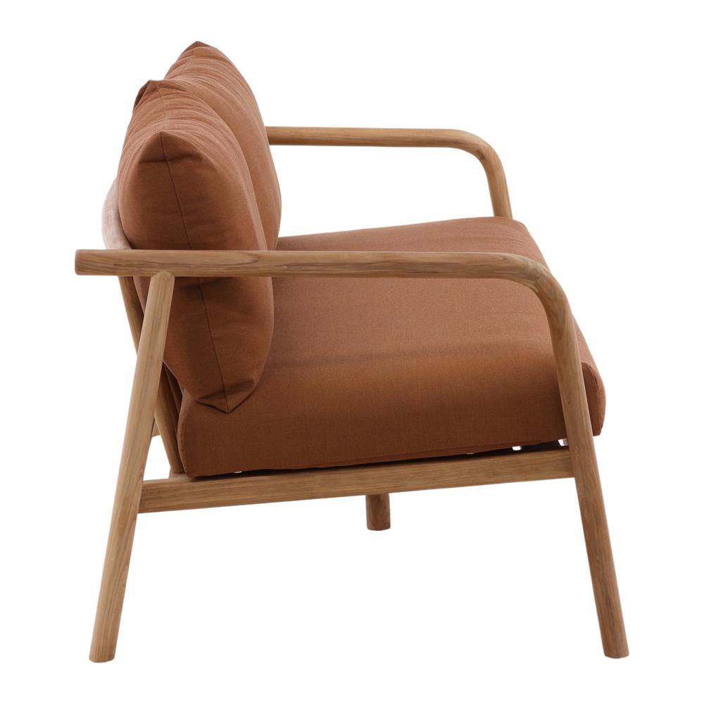 Henry & Mason - Carlotta Teak Outdoor Sofa with Sienna Acrylic Upholstery - DV7242 veiw 3
