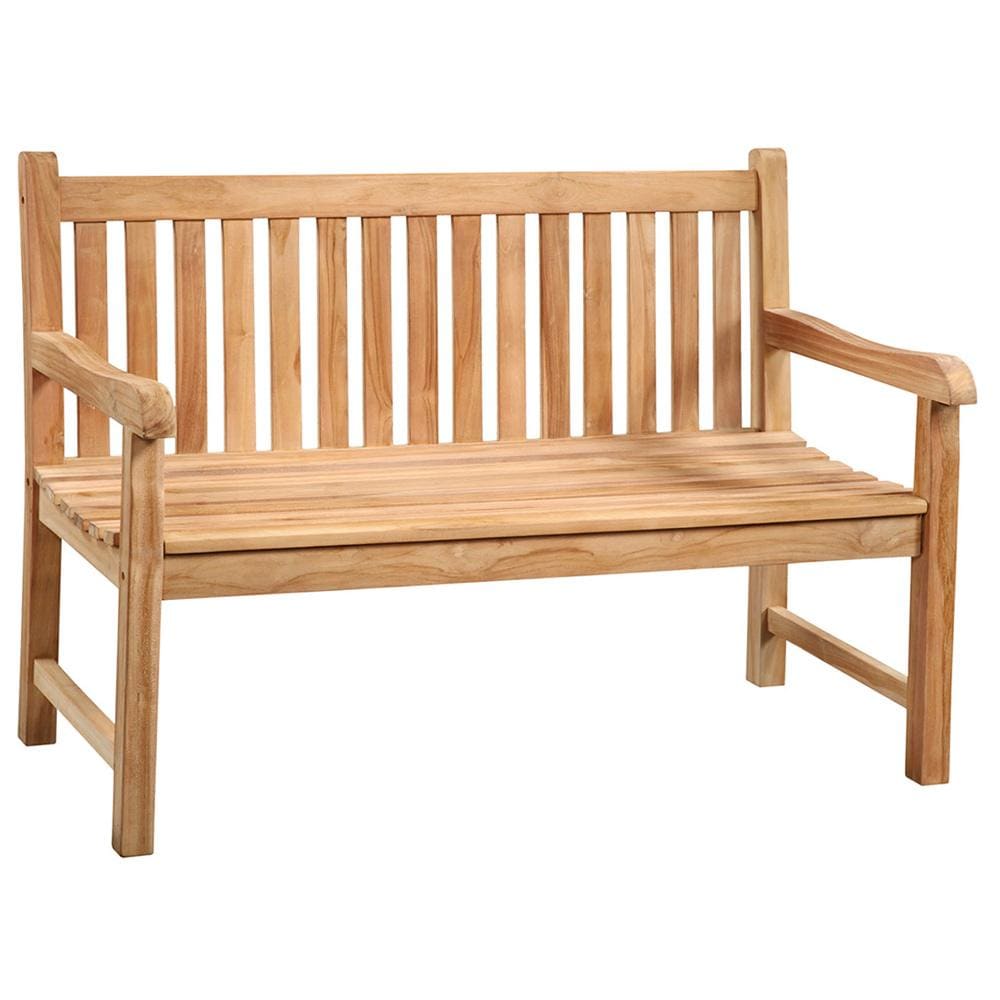 Henry & Mason - Chadwick 51in Outdoor Bench in Natural Teak Wood - DV7023 veiw 1