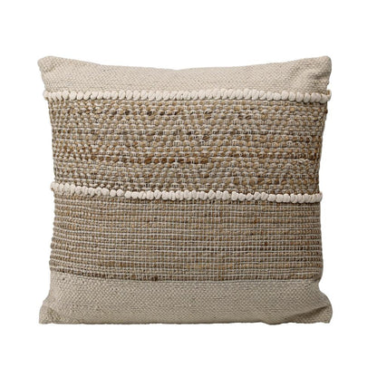 Henry & Mason - Chandler Handwoven Jute Pillow in Natural and Ivory - DV7568 veiw 1