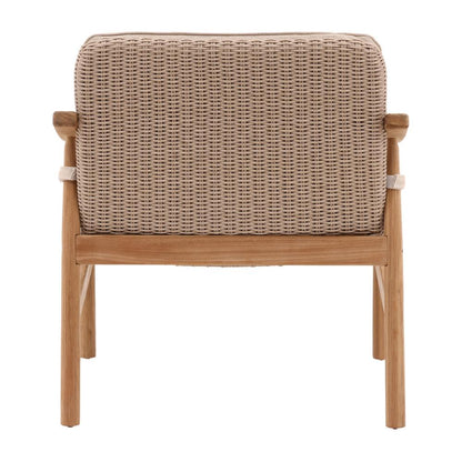 Henry & Mason - Chauncy Outdoor Occasional Chair in Beige Olefin and Teak - DV7066 veiw 4
