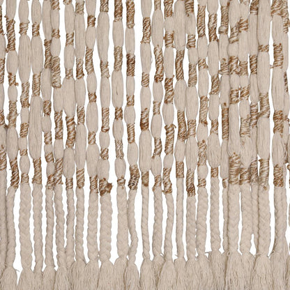 Henry & Mason - Chiano Hand Knitted Wool and Jute Wall Hanging in Natural and Ivory - DV7602 veiw 2