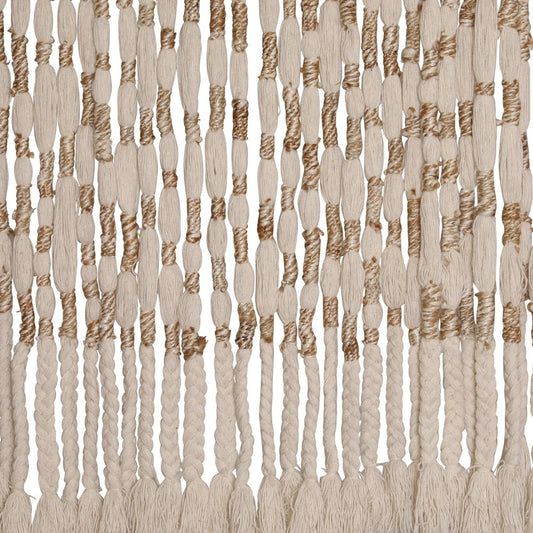 Henry & Mason - Chiano Hand Knitted Wool and Jute Wall Hanging in Natural and Ivory - DV7602 veiw 2