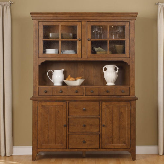 Henry & Mason - Chimney Hill Hutch & Buffet in Tobacco & Black - AFA02498 view 2