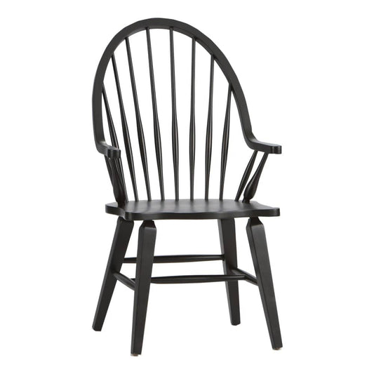 Henry & Mason - Chimney Hill Windsor Back Arm Chair in Tobacco & Black - AFA02849 view 1