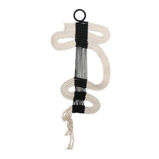 Henry & Mason - Christoff Black and White Poly-Cotton Rope Wall Decor - DV7631 veiw 1