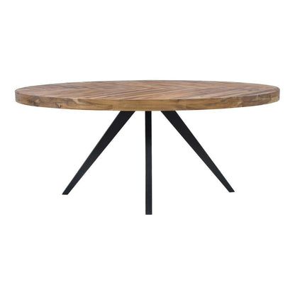 Henry & Mason - Clark Acacia Oval Dining Table in Brown - ACA-849-BRO-DT-03 veiw 1
