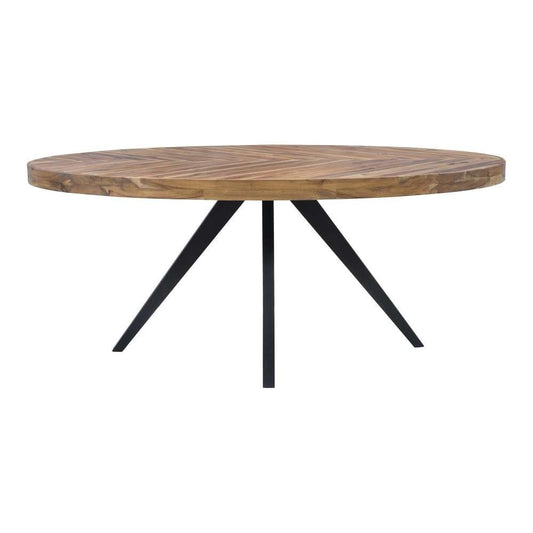 Henry & Mason - Clark Acacia Oval Dining Table in Brown - ACA-849-BRO-DT-03 veiw 1