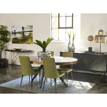 Henry & Mason - Clark Acacia Oval Dining Table in Brown - ACA-849-BRO-DT-03 veiw 2