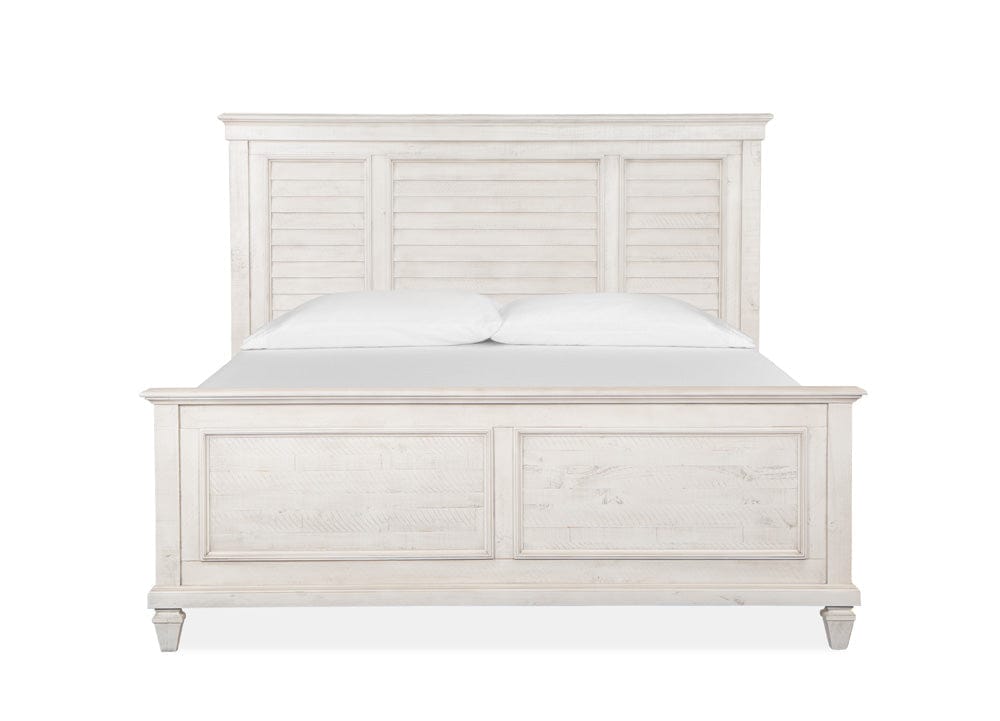 Henry & Mason  -  Coastal Birch Alabaster California King Shutter Panel Bed  - AFA01148 view 2