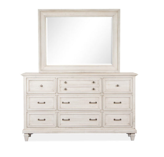Henry & Mason  -  Coastal Birch Alabaster Drawer Dresser With Landscape Mirror  - AFA01150 view 2