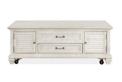 Henry & Mason - Coastal Birch Lift Top Storage Cocktail Table w/Casters - AFA00447 view 1
