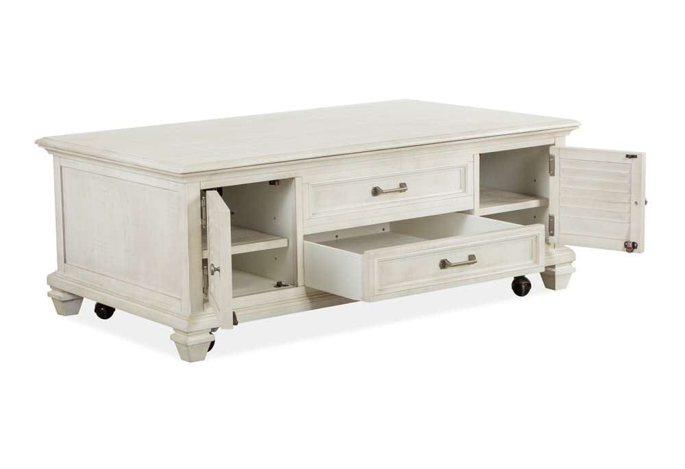 Henry & Mason - Coastal Birch Lift Top Storage Cocktail Table w/Casters - AFA00447 view 3