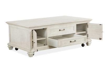 Henry & Mason - Coastal Birch Lift Top Storage Cocktail Table w/Casters - AFA00447 view 3