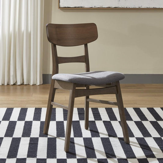 Henry & Mason - Compact Living Panel Back Side Chair (RTA) (Set of 2) in Satin Walnut - AFA01725 view 1