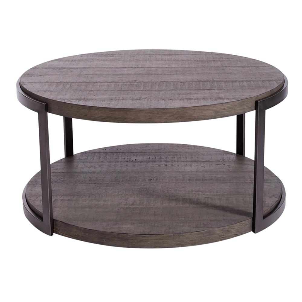 Henry & Mason - Contemporary Sight Round Cocktail Table in Gauntlet Gray - AFA04065 view 2