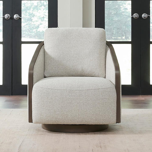 Henry & Mason - Cora Uph Swivel Accent Chair in Nathan Ginger Fabric - AFA03512 view 1