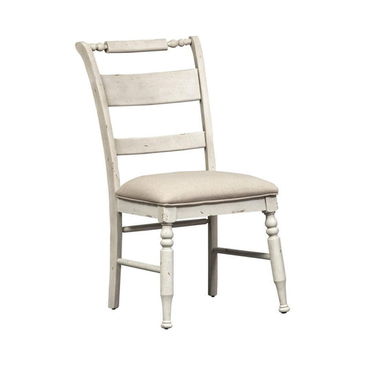 Henry & Mason - Courtney Slat Back Side Chair (RTA) (Set of 2) in Antique Linen with Weathered Gray - AFA03340 view 1