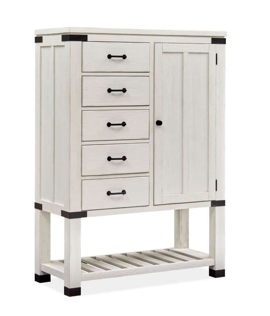 Henry & Mason - Cypress Bay Door Chest in Silo White - AFA00320 view 1