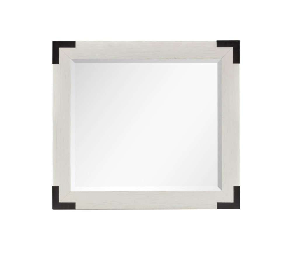 Henry & Mason - Cypress Bay Landscape Mirror in Silo White - AFA00329 view 1