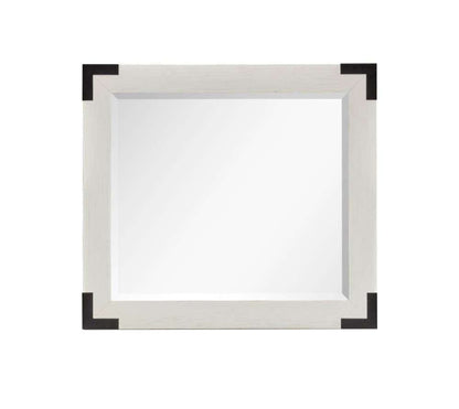 Henry & Mason - Cypress Bay Landscape Mirror in Silo White - AFA00329 view 1