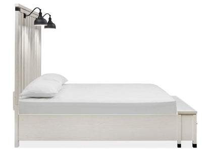 Henry & Mason  -  Cypress Bay Silo White California King Lamp Panel Storage Bed  - AFA00960 view 4