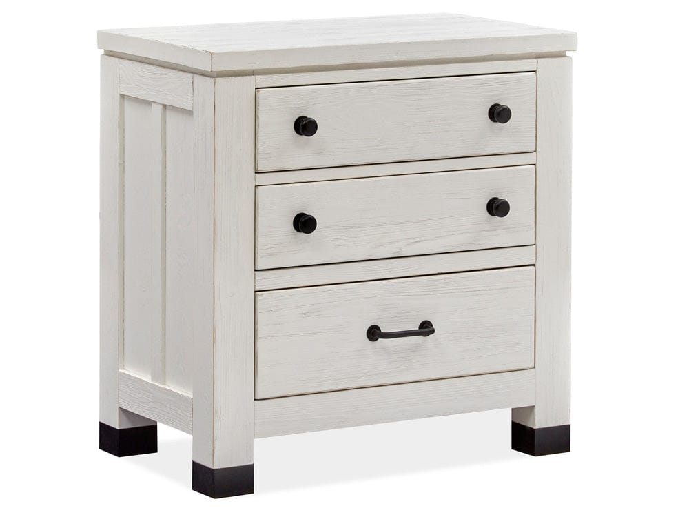 Henry & Mason  -  Cypress Bay Silo White Drawer Nightstand  - AFA00966 view 1