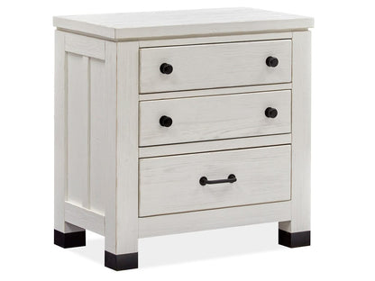 Henry & Mason  -  Cypress Bay Silo White Drawer Nightstand  - AFA00966 view 1
