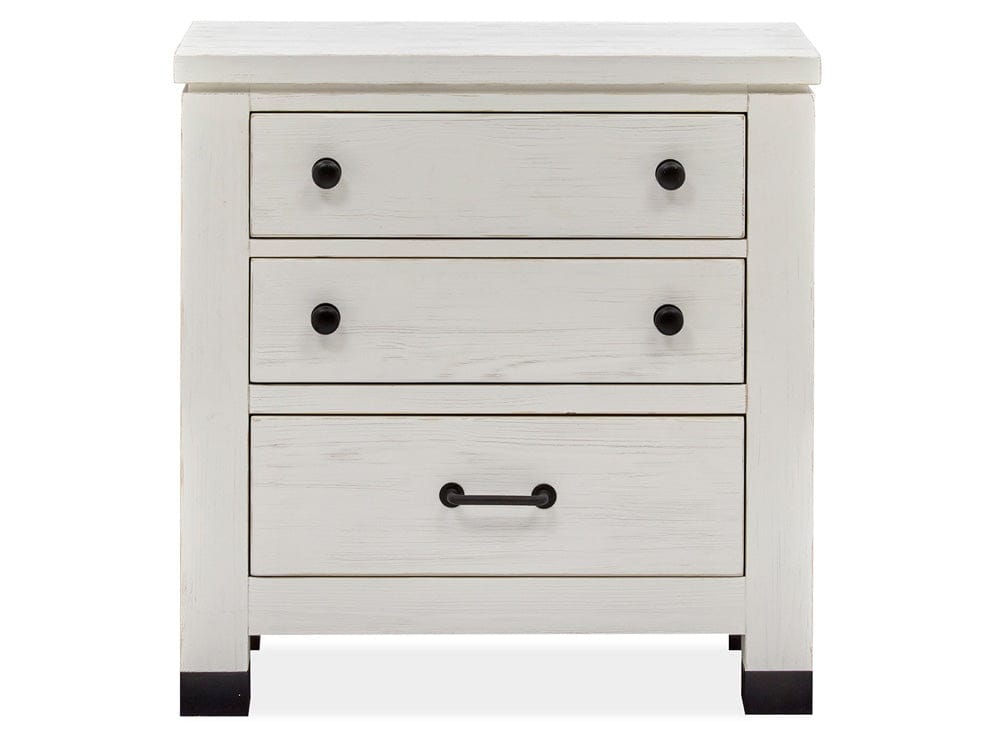 Henry & Mason  -  Cypress Bay Silo White Drawer Nightstand  - AFA00966 view 2
