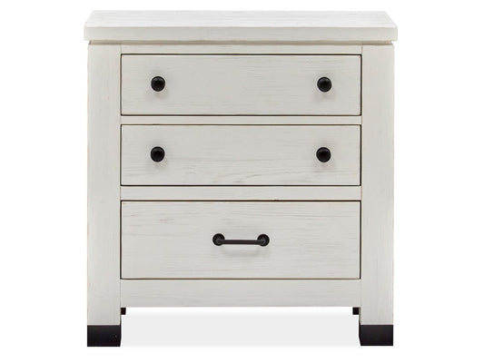 Henry & Mason  -  Cypress Bay Silo White Drawer Nightstand  - AFA00966 view 2