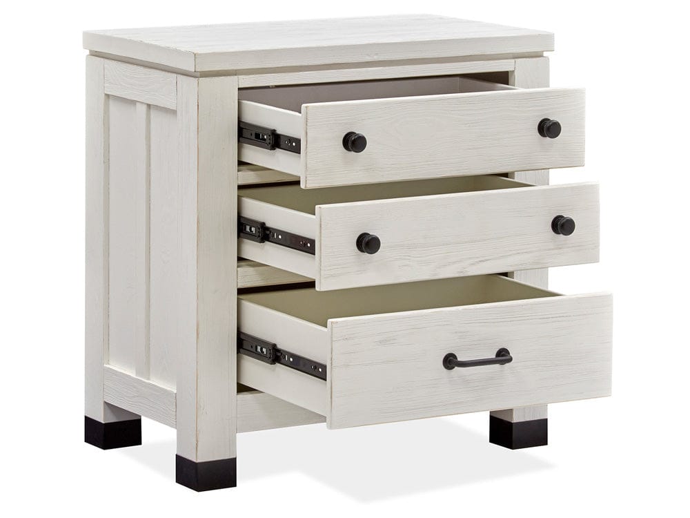 Henry & Mason  -  Cypress Bay Silo White Drawer Nightstand  - AFA00966 view 3