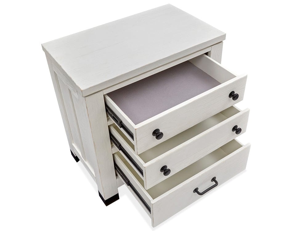 Henry & Mason  -  Cypress Bay Silo White Drawer Nightstand  - AFA00966 view 4