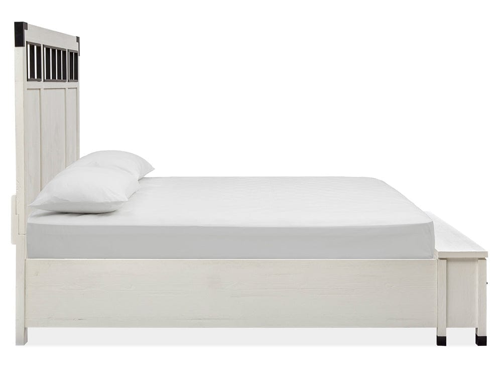 Henry & Mason  -  Cypress Bay Silo White King Panel Storage Bed  - AFA00969 view 4