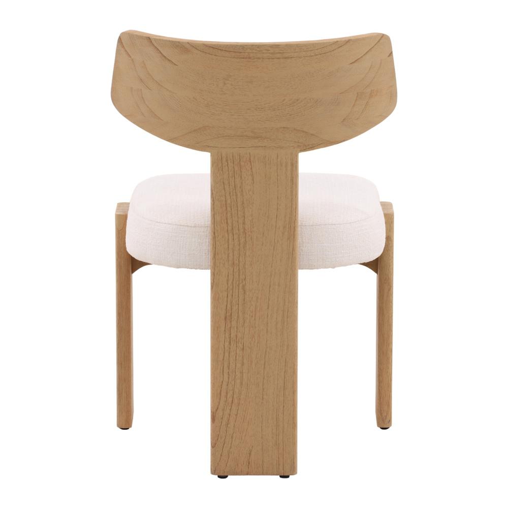 Henry & Mason - Dalfino Natural Mindi Wood Dining Chair with Cream Boucle Fabric - DV7097 veiw 4