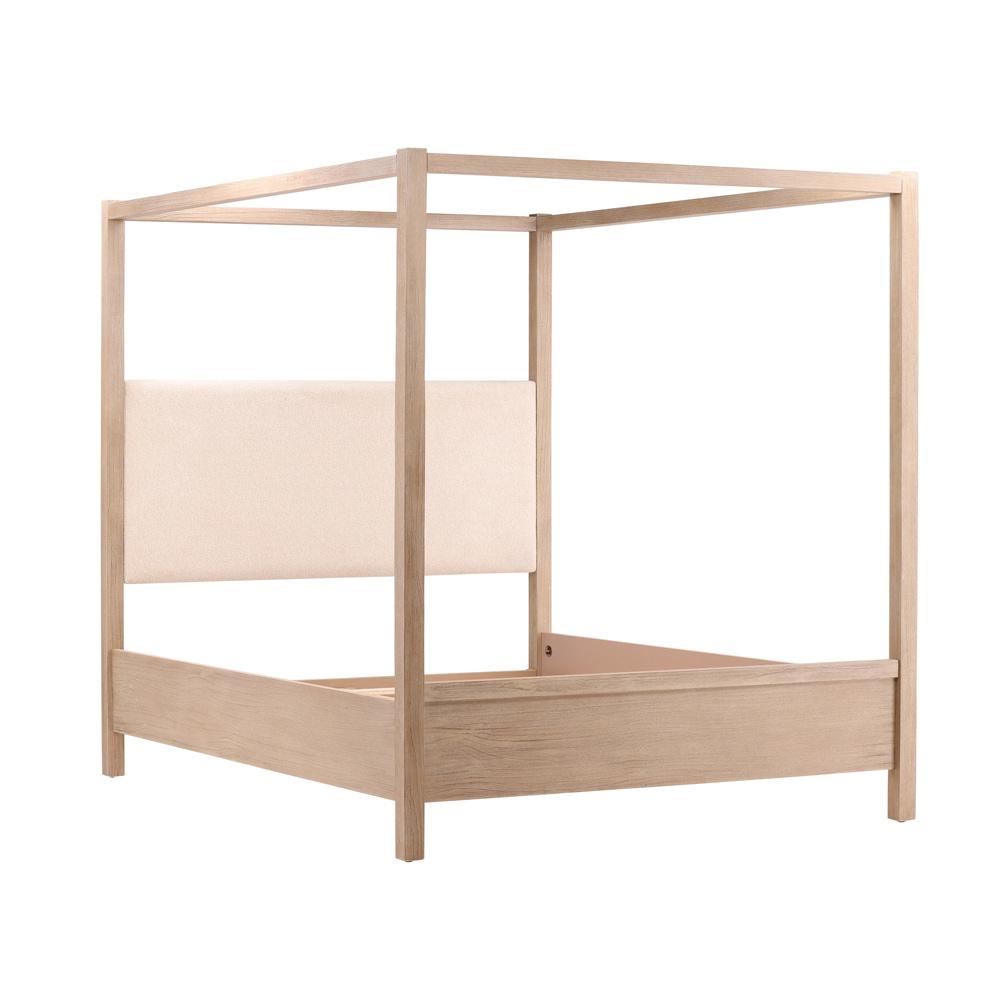 Henry & Mason - Dani Pine Wood King Canopy Bed in Light Warm Wash Finish - DV7229 veiw 3