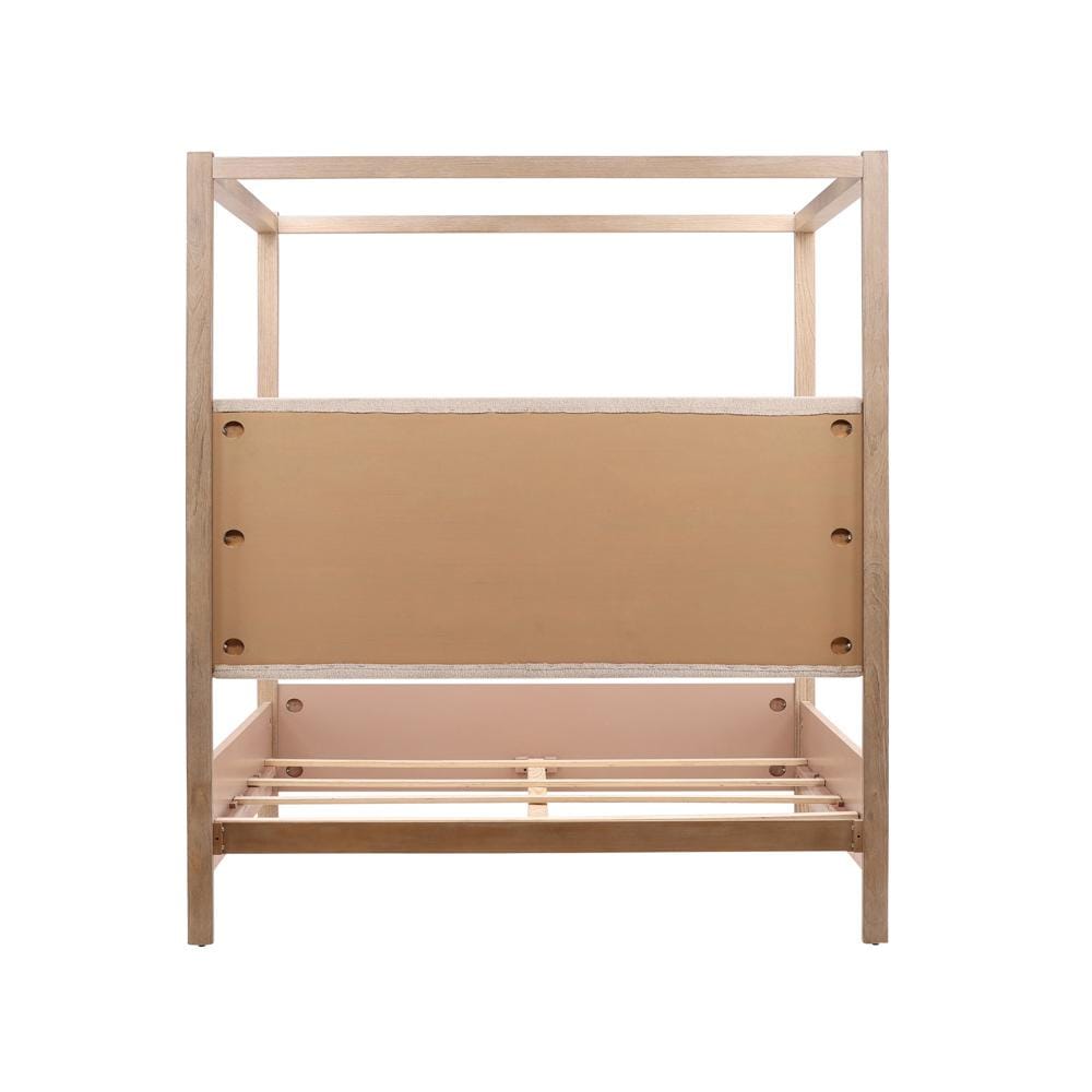 Henry & Mason - Dani Pine Wood King Canopy Bed in Light Warm Wash Finish - DV7229 veiw 4