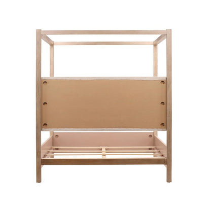 Henry & Mason - Dani Pine Wood King Canopy Bed in Light Warm Wash Finish - DV7229 veiw 4