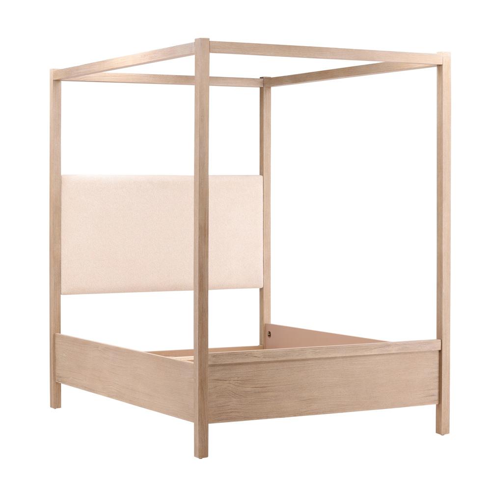Henry & Mason - Dani Pine Wood Queen Canopy Bed in Light Warm Wash Finish - DV7230 veiw 4