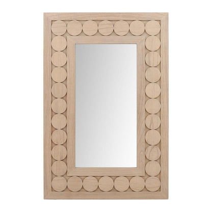 Henry & Mason - Dawson Light Natural Mindi Wood Framed Wall Mirror - DV7107 veiw 1